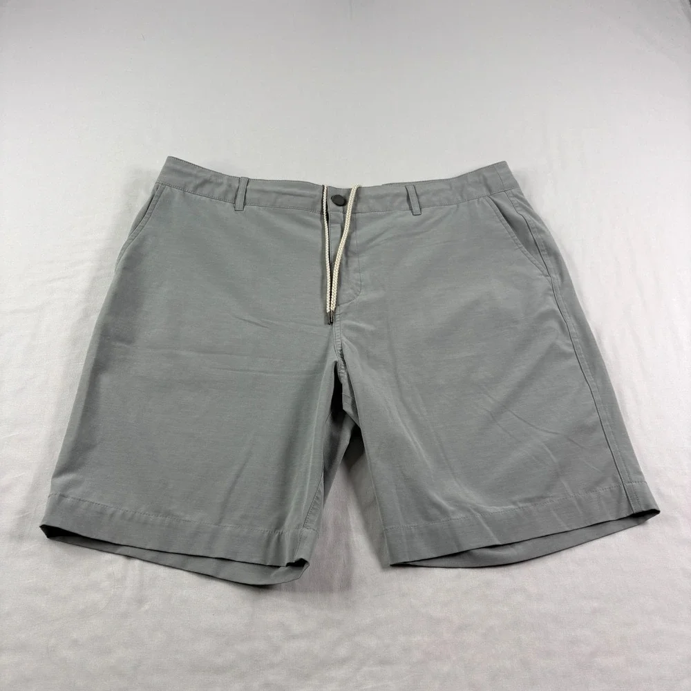 Faherty Shorts Mens 38‎ Gray All Day Chino Casual Hybrid Drawstring